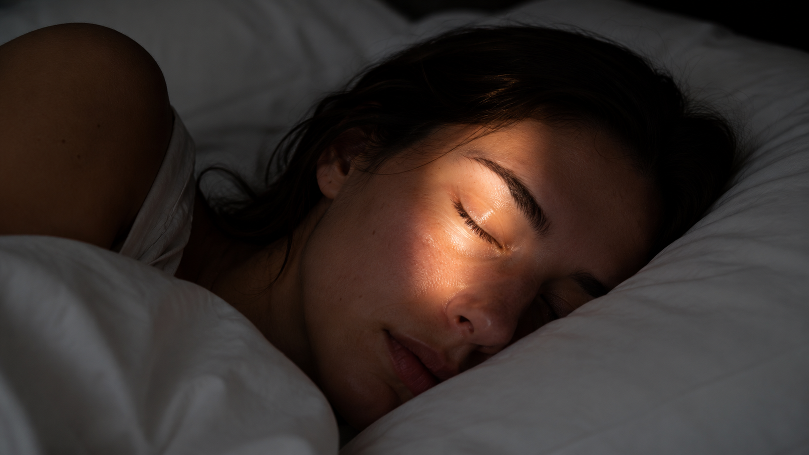 Schlafzimmer mit Licht